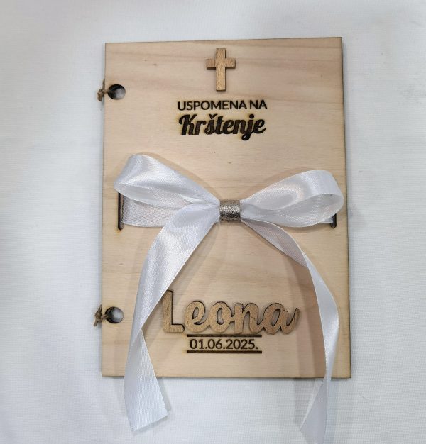 Čestitka za krštenje 3D natpis