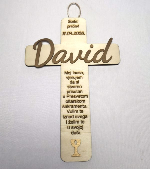 Križ za Svetu Pričest - drveni