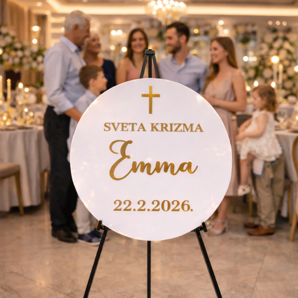 Svečani pleksi natpis 60 cm